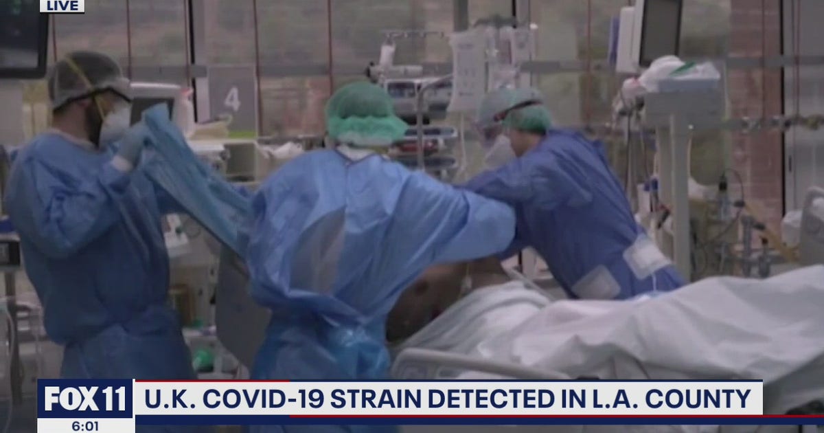First confirmed case of U.K. coronavirus variant found in Los Angeles ...