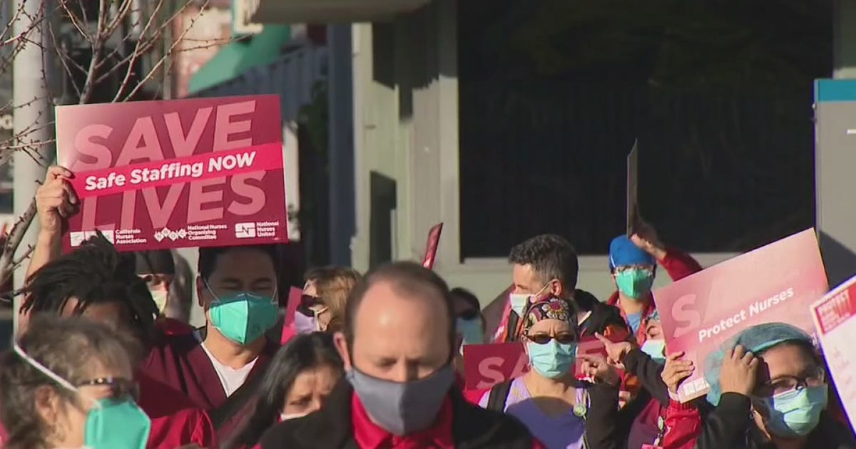 LA nurses protest hospital staffing waivers as they hit breaking point ...