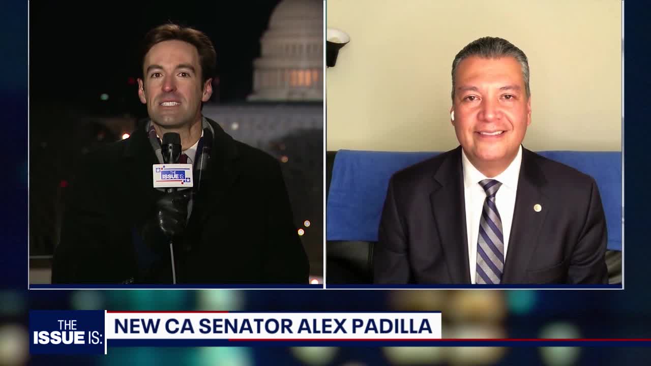 Alex Padilla sworn in as California's new Senator