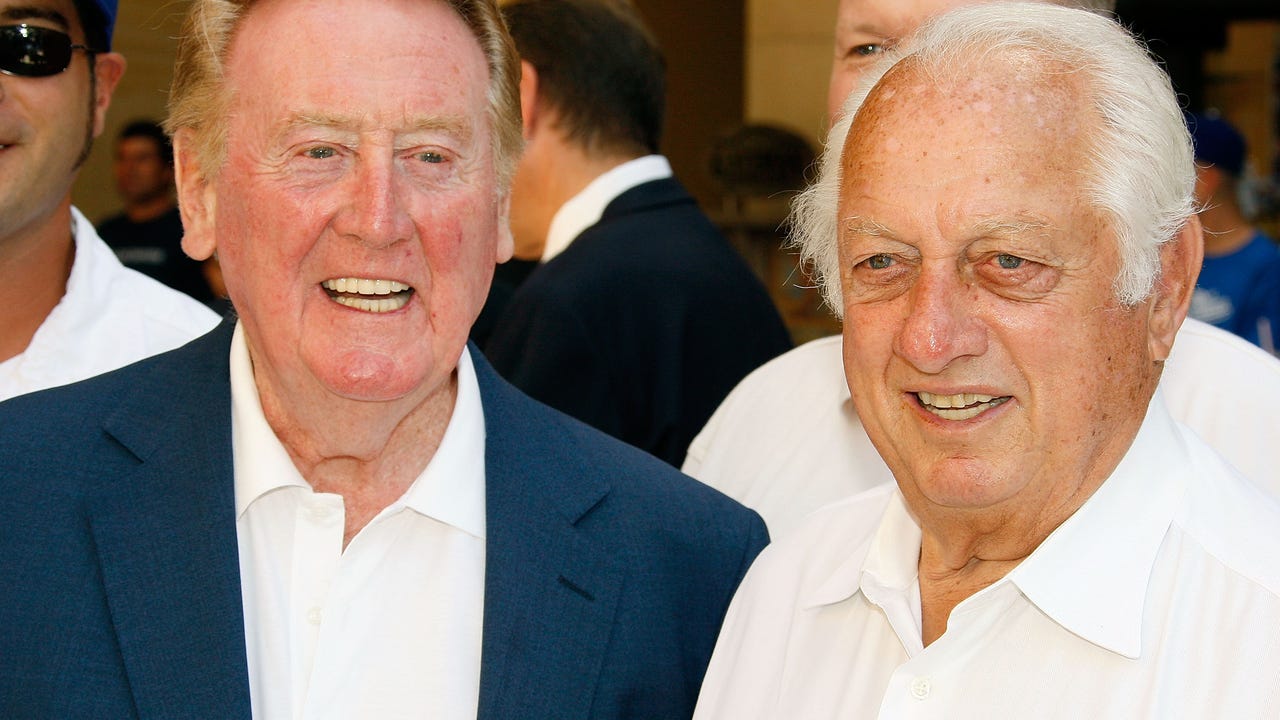 It's been quite a lot to bear': Vin Scully mourns deaths of wife Sandra,  dear friend Tommy Lasorda