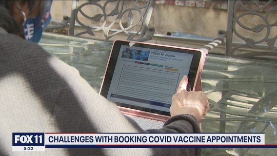 How did Day 2 of vaccine distribution for LA County residents 65 and older go?