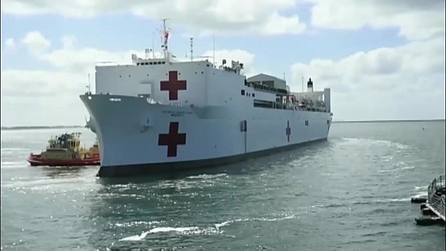 USNS Mercy hospital ship won't be coming to help overwhelmed hospitals in Los Angeles anytime soon
