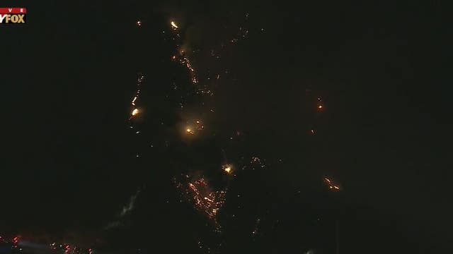 Brush fire burns 10 acres in Newhall