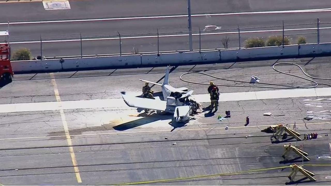 One dead after small aircraft crashes into truck in San Pedro