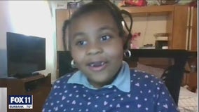 Inglewood first-grader steals the show with poem on Zoom