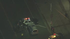 LAPD officer hospitalized after crash near Mid-City