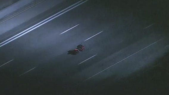 Motorcyclist in custody after leading CHP on high-speed chase in San Fernando Valley