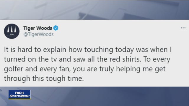 'You are truly helping me get through this tough time': Tiger Woods posts message of gratitude on Sunday