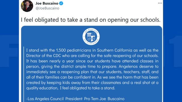 LA City Councilman to introduce motion to consider legal options to reopen schools