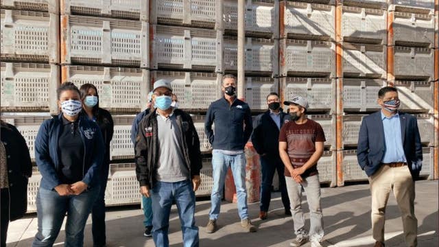 Gov. Newsom visits mobile farmworker vaccination clinic in Coachella Valley