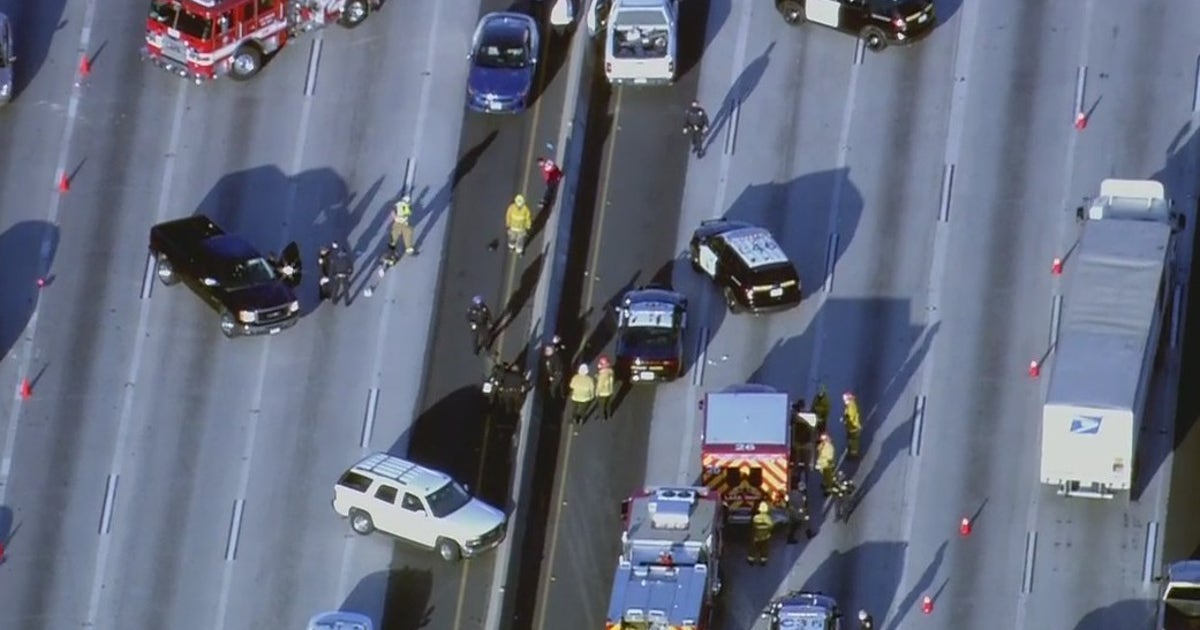 CHP officer struck by vehicle on 10 Freeway in South LA while trying to ...