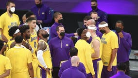LA County says there is no known plan to provide COVID-19 vaccine shots to the Lakers