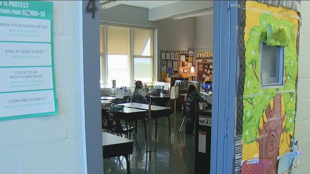 In-person instruction returns at a Catholic school in Boyle Heights