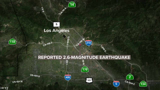 2.6-magnitude earthquake reported in San Fernando Valley