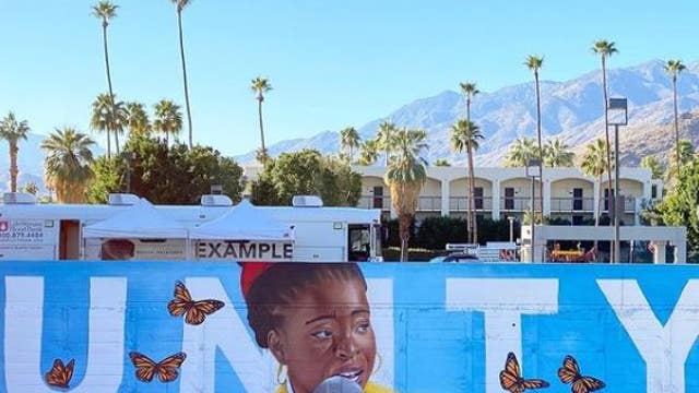 Mural honoring inaugural poet Amanda Gorman painted in Palm Springs