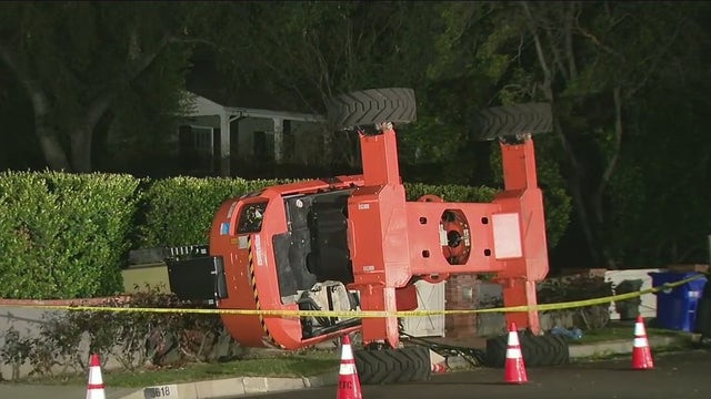 3 displaced after crane allegedly used for movie shoot falls onto Pasadena home