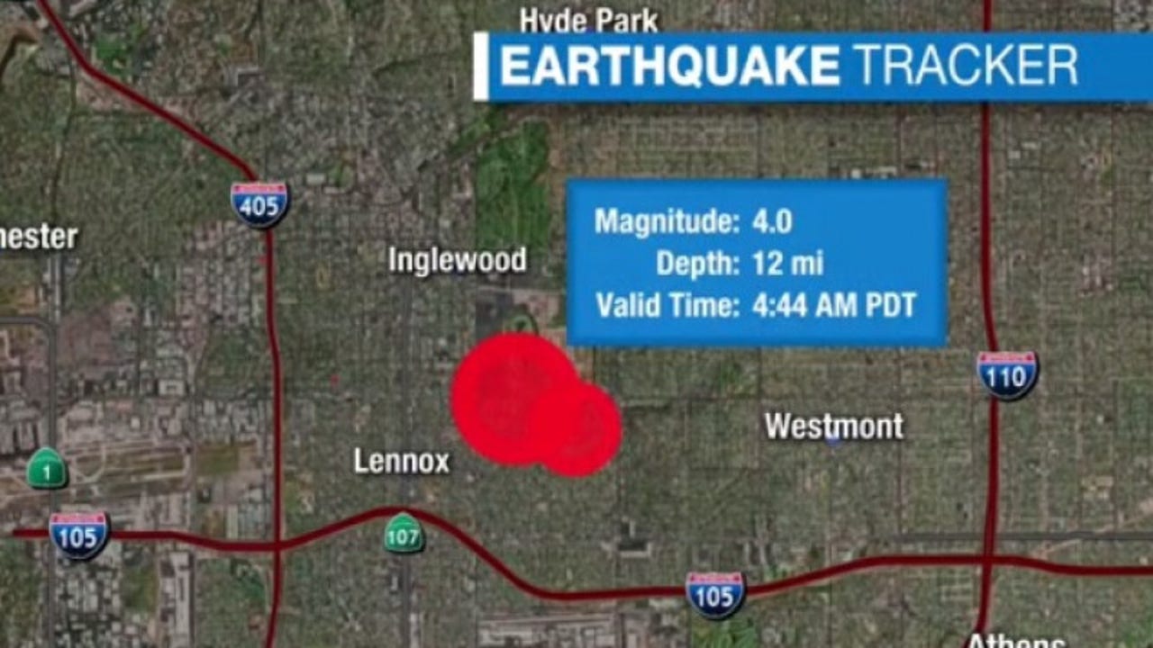 A pair of earthquakes struck south of Los Angeles