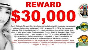 $30K reward offered for information leading to arrest of suspect who shot, killed woman in West Covina