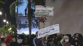 Hollywood vigil against police brutality draws hundreds of people