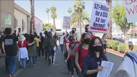Workers protest announced Kroger store closures amid 'Hero Pay' ordinance