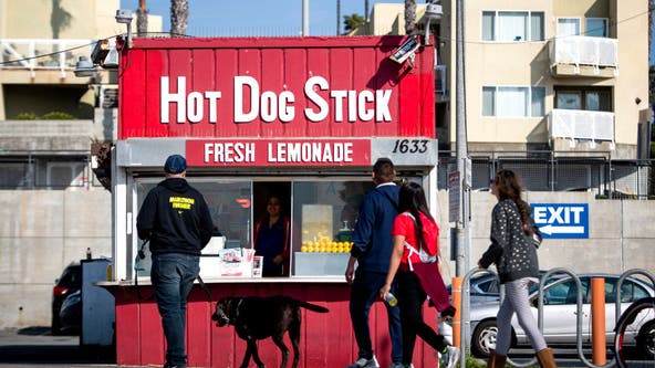 75-cent dogs on April 24 for Hot Dog on a Stick's 75th anniversary