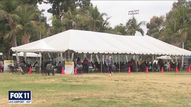 LA County offering no-appointment COVID-19 vaccinations at large sites through Monday
