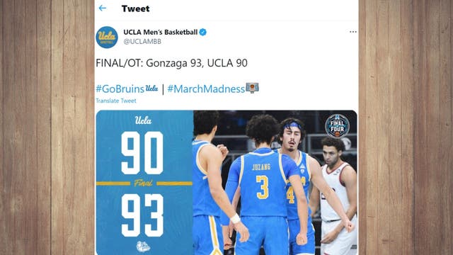 UCLA falls to Gonzaga in Final Four in OT heartbreaker