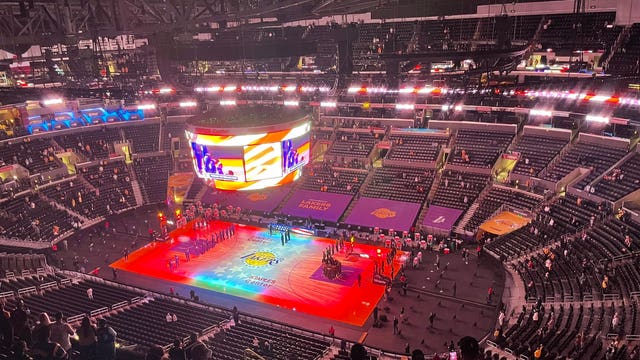 Lakers fall to Celtics in first home game of the season with fans in the stands