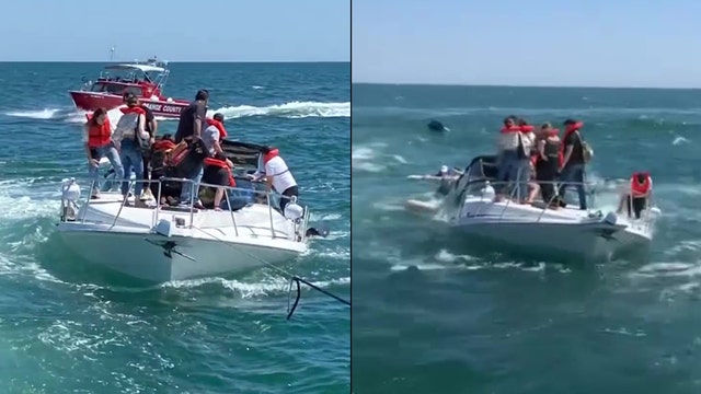 14 rescued as boat sinks near Newport Harbor