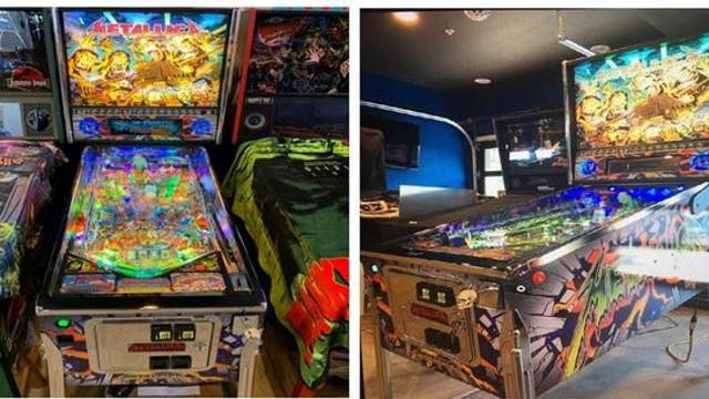 La Verne police searching for stolen custom Metallica pinball machine