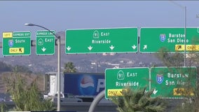 Car windows shot out on 91 Freeway in Corona, Riverside