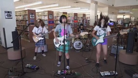 The Linda Lindas rock the LA public library in viral video of song 'Racist, Sexist Boy'