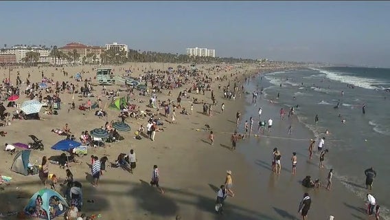 Scores of beach-goers packed SoCal coastline for Memorial Day weekend