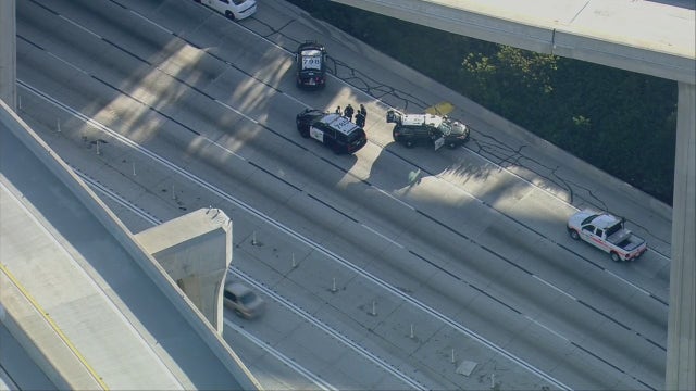 Body found on the northbound 110 Freeway near the 105 interchange