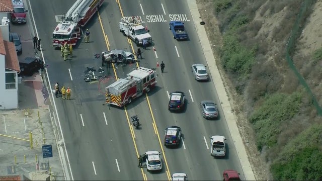 Multi-car crash in Santa Monica under investigation, PCH reopens after closing for hours