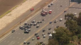 Suspect in custody after standoff on 101 freeway in Encino