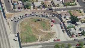 Pursuit ends in police shooting on the off-ramp of the 5 Freeway in Pacoima