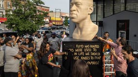 George Floyd statue unveiled in Brooklyn as Juneteenth marked across US