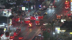 8 people hurt in 3-car wreck in Van Nuys, firefighters say