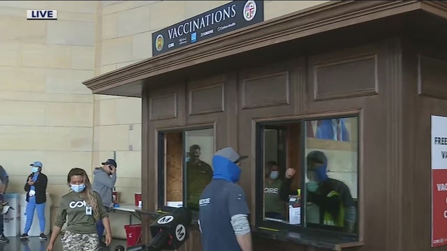 COVID-19 vaccination site opening at Union Station