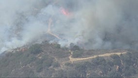 Flores Fire: Crews battling blaze in Topanga