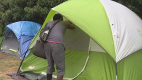 Homeless outreach in Westchester Park