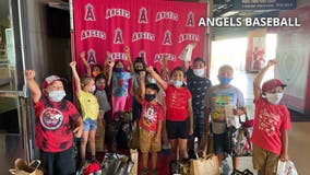 Los Angeles Angels host back-to-school event for kids