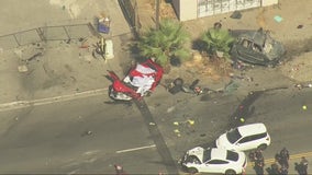 Two killed during multi-vehicle collision in Fontana