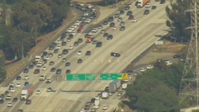 Father killed, teen seriously hurt after shooting on 60 Freeway causes crash in Hacienda Heights