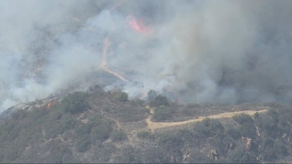 Flores Fire: Crews battling blaze in Topanga