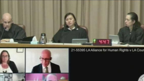 Appeals court hears arguments in Los Angeles homelessness lawsuit