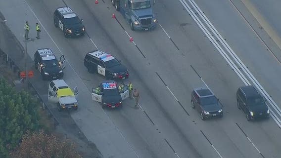 One person found dead in SUV on the 605 Freeway in Hawaiian Gardens