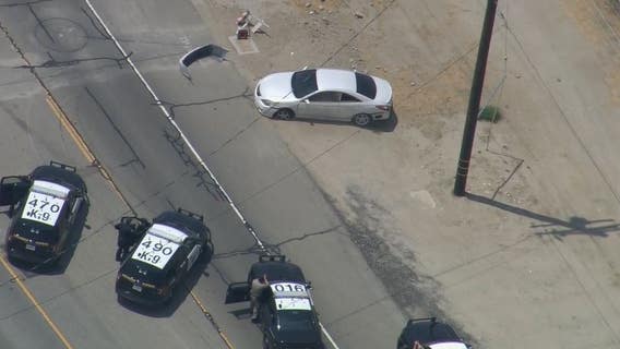 Suspect arrested after hours long pursuit ends in Palmdale area