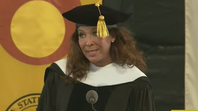 FOX 11's Christine Devine receives honorary doctorate from Cal State LA